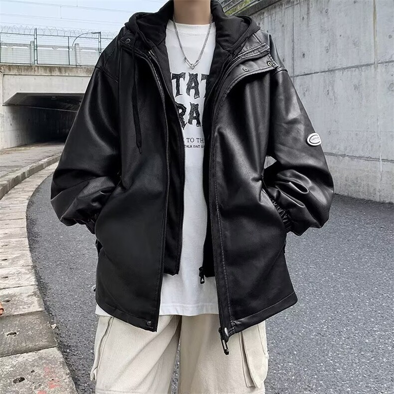 YJ021-P682025春秋痞帅外套男高街潮牌港风日系原宿风韩版,女装短外套,电商B323A