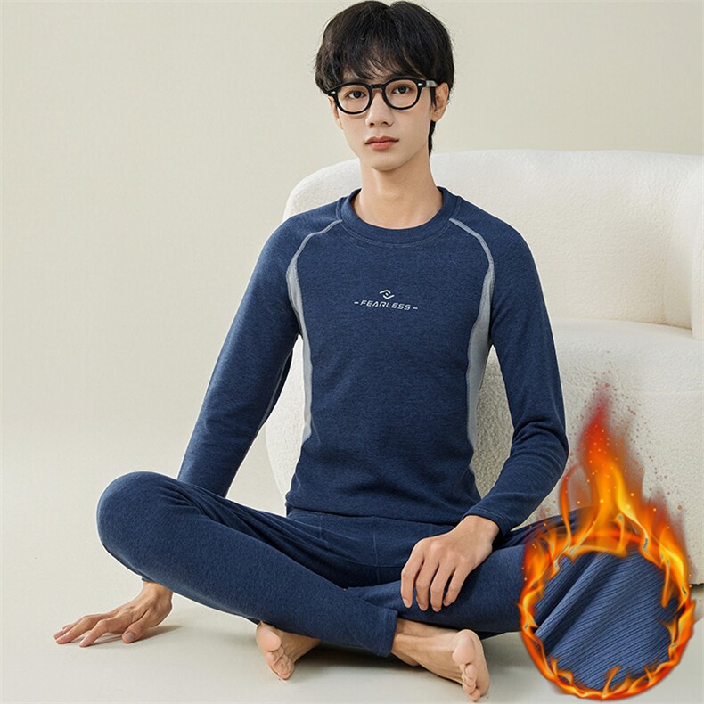 男士秋衣秋裤休闲情侣保暖内衣套装两件套TZ3819-P52,男装棉衣,星座310B-3