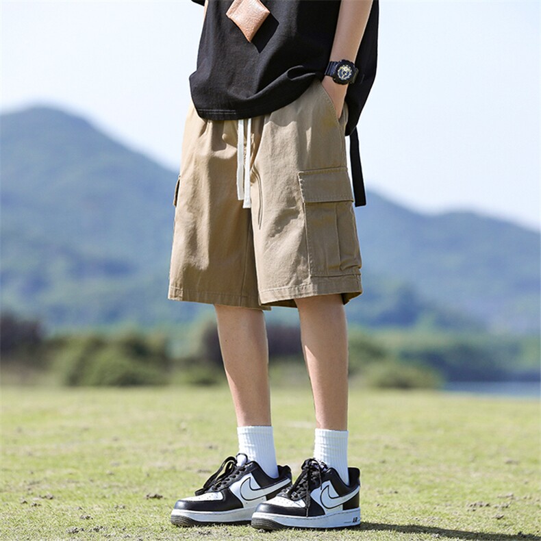 wassuphappy工装短裤男款夏季薄款潮牌宽松青少年休闲运动五分裤,男装休闲裤,星座617A-1（原B318A）