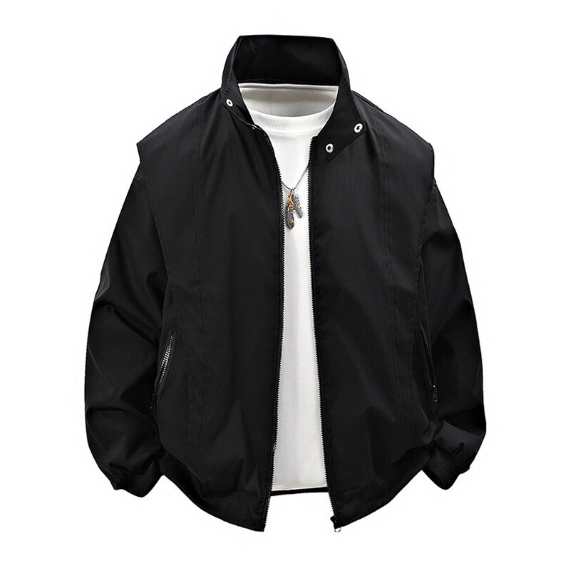 数据款开春派克服夹克冲锋衣双开立领防水显高夹克外套JK2489P70,男装夹克,电商A128