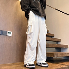 8XL-M特大码冰丝裤男美式工装裤高腰垂感宽松防晒阔腿裤K962P45，男装防晒衣，电商D206-1