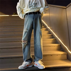牛仔裤男夏季潮大码休闲裤子CT003P42，男装牛仔裤，星座1116-2
