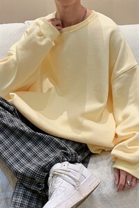 港风模特 10色圆领套头卫衣男时尚外套情侣款  WY98 P25控38图片
