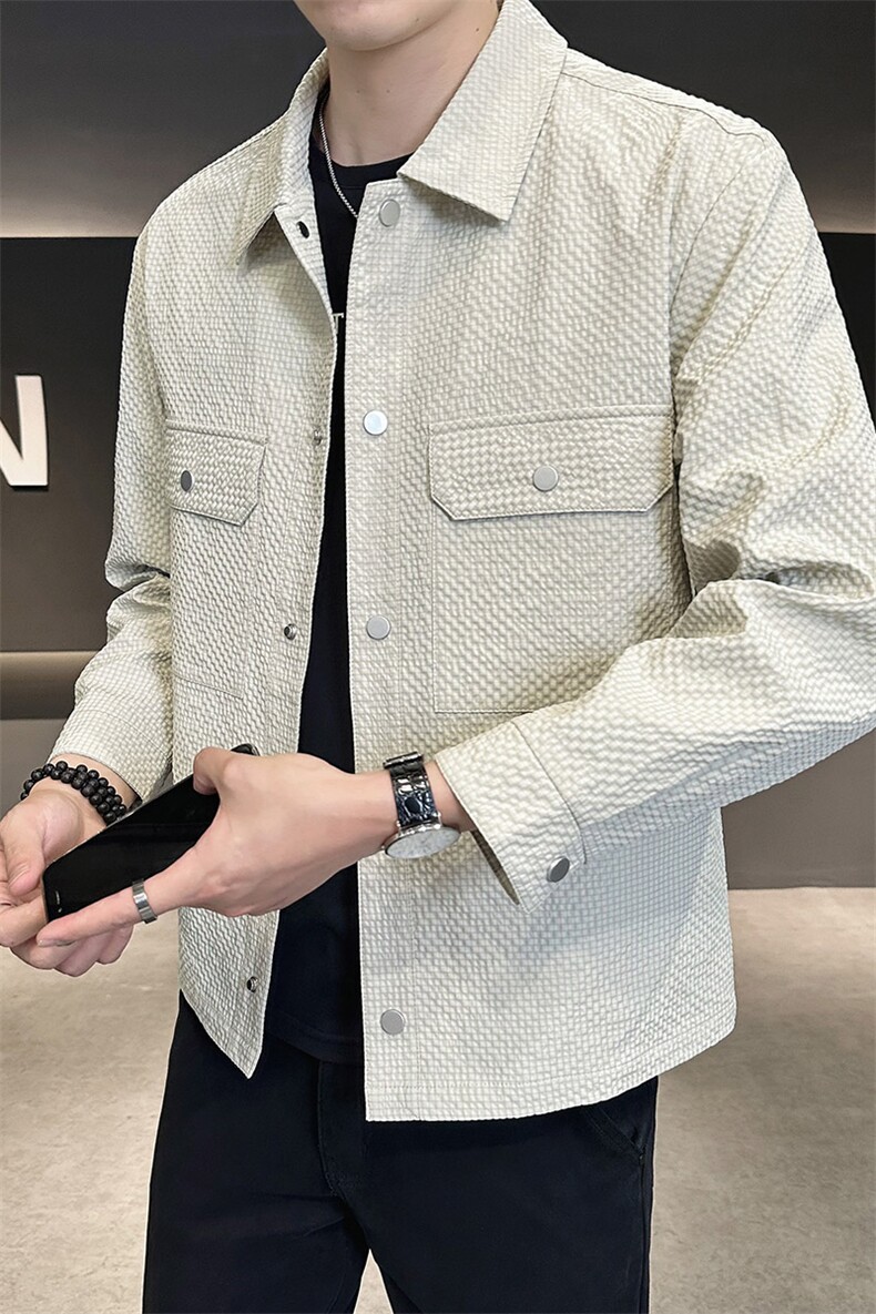 JK2505-P80秋冬新款大码翻领休闲外套夹克控129,男装夹克,星座109