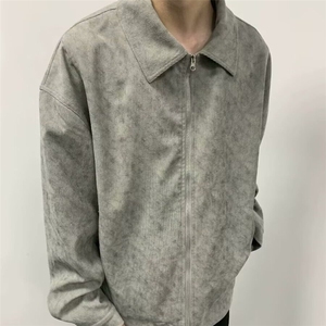 【有货】DS20-P75灯芯绒外套男士休闲宽松痞帅美式复古拉链夹克图片