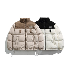 2026冬季新款男日系潮牌拼色宽松休闲棉服加厚外套MY378-F146图片