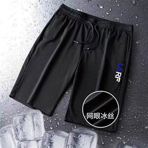 外贸wish跨境男士夏季印花冰丝网眼短裤大码薄1210-2-DK合集-P10,黑色花毛衣搭配图片欣赏图片