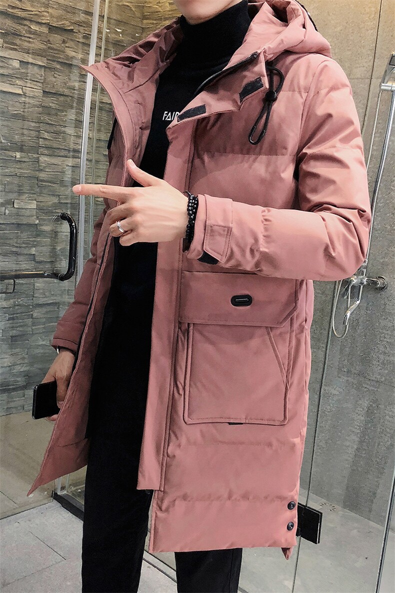 2021新款棉衣男中长款加厚冬季外套男士帅气羽绒棉衣服DS271T,男装棉衣,电商A102