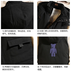 棉马甲男士大码加厚棉背心男坎肩男砖墙MJ47242-P80，男装背心/马甲，电商A040A