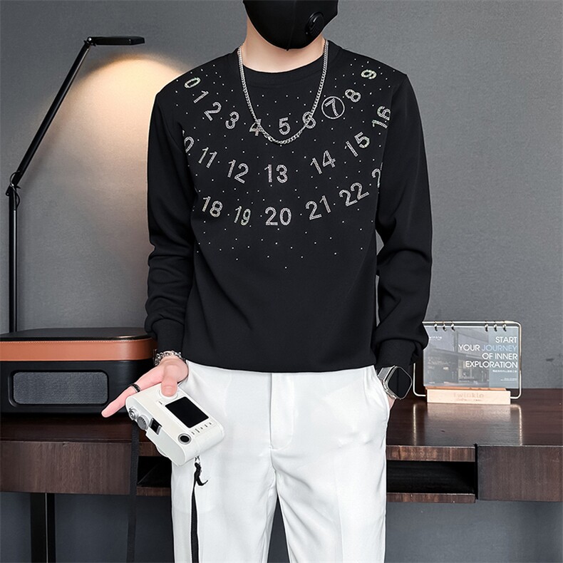 高级感烫钻设计感卫衣外套男社会小伙店主风301C-WY37-P58控78,女装短外套,星座301C（原B323）
