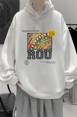 8XL连帽卫衣男大码胖子帽衫大号运动服WY2370-P35，男装卫衣，电商A040