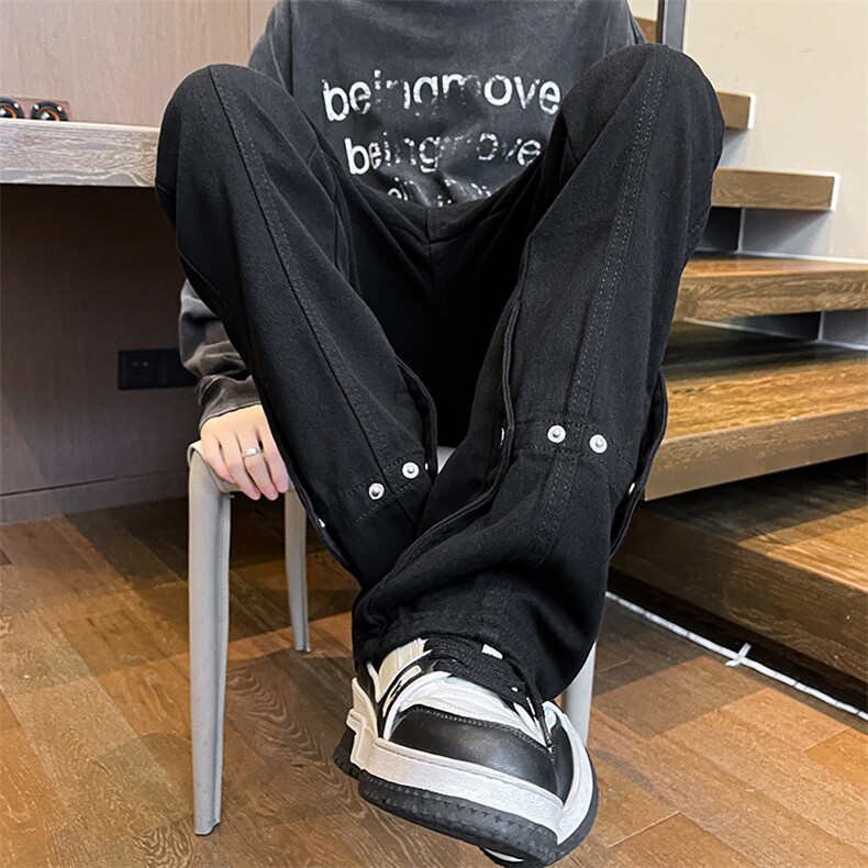 加长版裤子男高个子春秋微喇牛仔裤185cm110直筒KZ015P60加绒P70,男装牛仔裤,电商B312