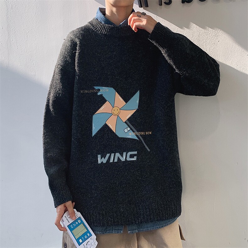 M19112-P45加绒款-P65加厚加绒毛衣男大码毛线衣男针织衫男线衫,男装针织衫/毛衣,电商A040