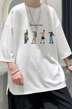 Q11043-P30春夏季七分袖t恤男大码五分袖男短袖中袖大皂风，男装T恤，电商A040