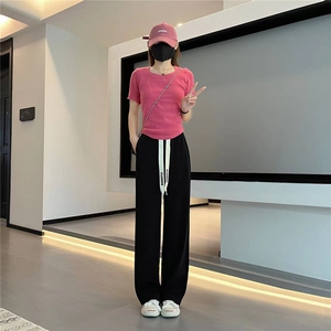 2023男女加绒裤时尚百搭宽松休闲裤图片