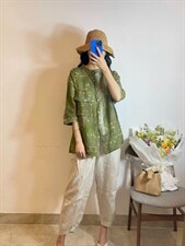 料花色衬衣，其它，依姿黛