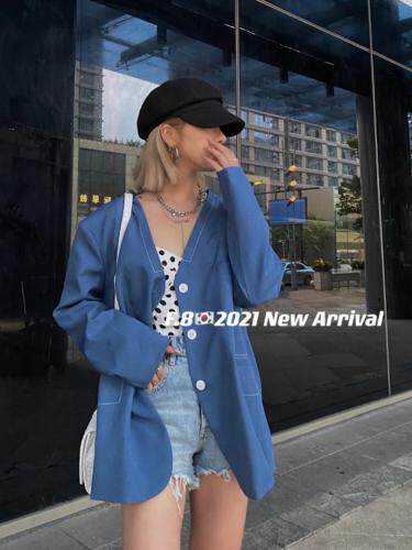 秋装新款明线设计西装，三色两码，女装西装，慕容神话