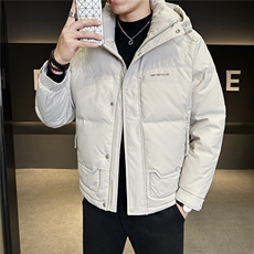 新标连帽轻奢男羽绒服现货高品质情侣保暖外套数据款，男装羽绒服，电商A237