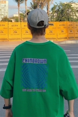 1图案已注册港风棋盘格情侣大码M-5XL风短袖男DT7653P30控45，男装T恤，星座226-2