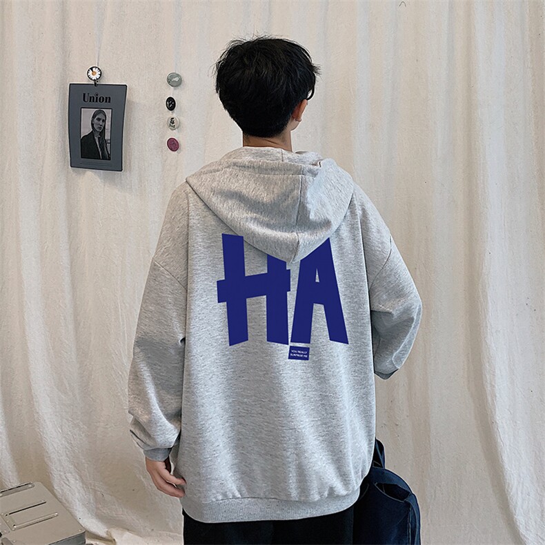 KS21258-P38连帽开衫卫衣男运动外套大码班服,男装卫衣,电商A040