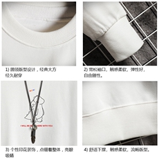 S6140-P28加绒款-P33秋季圆领卫衣男大码韩版宽松长袖外套网格，男装卫衣，电商A040A