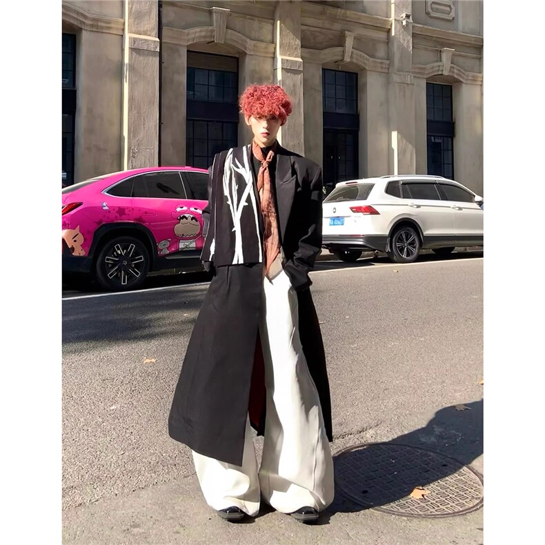 【现货】长款秋冬毛呢大衣宽松高级感外套DY05026P125，男装毛呢大衣，星座1004（原星座815-3）