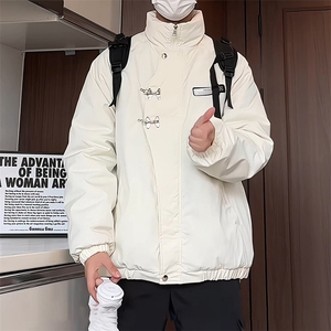 MY102J/P85冬季新款飞机扣棉衣男新中式加棉加厚棉袄外套新款棉服图片
