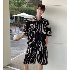 泼墨套装TZ77808特P45衬衫DCS77809特P27DK77810特P18套装控88，男装衬衫，星座227-7