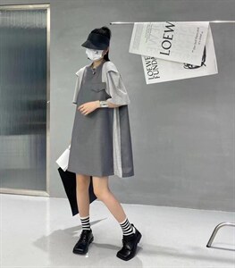 带标连衣裙，女装连衣裙，C&B