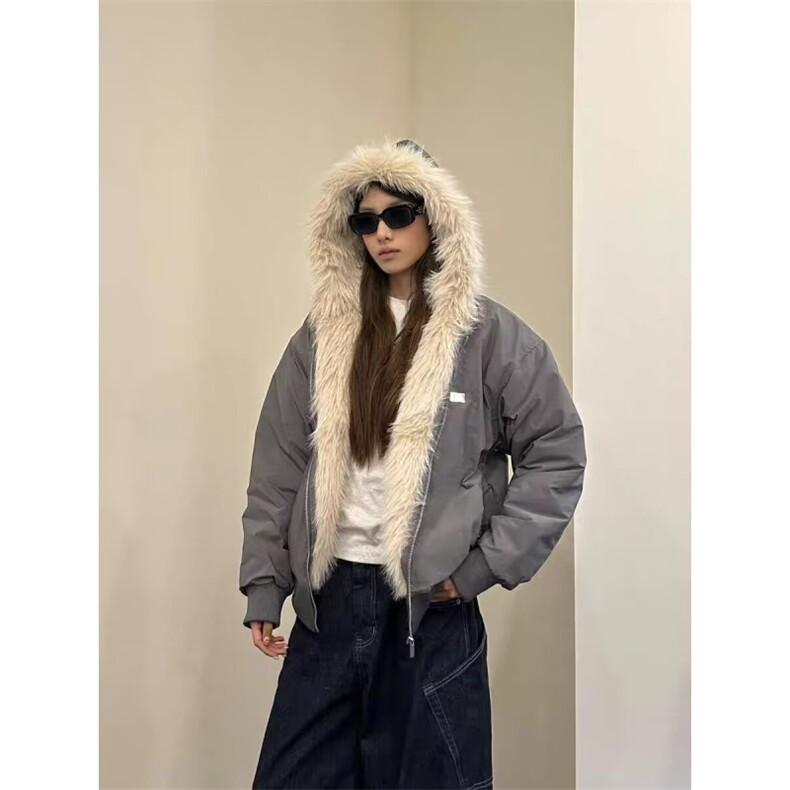 有货冬季美式座山雕棉服外套男女连帽工装加厚棉衣M61044-p142,男装棉衣,星座1008