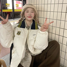 A582-P882025年新款棉服冬季复古宽松oversize学院风外套棉衣，男装棉衣，星座911