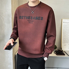 卫衣男士秋季2025新款美式复古潮牌打底衫休闲外套A313-6605-P75，男装T恤，电商A313