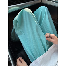 8XL-M多巴胺冰丝垂感慵懒山本裤男夏拖地裤子阔腿休闲裤KZ051P30，男装休闲裤，电商B312