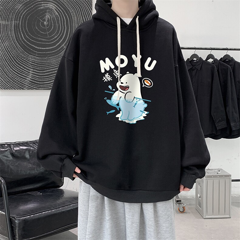 连帽卫衣男大码胖子帽衫大号运动服WY2414-P35图片