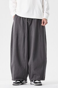 春夏新款 大码日系阔腿工装裤特宽休闲哈伦直筒裤男女潮 k280/p70图片