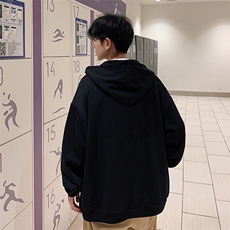 KS21177-P38加绒P43连帽开衫卫衣男运动外套大码班服，男装卫衣，电商A040