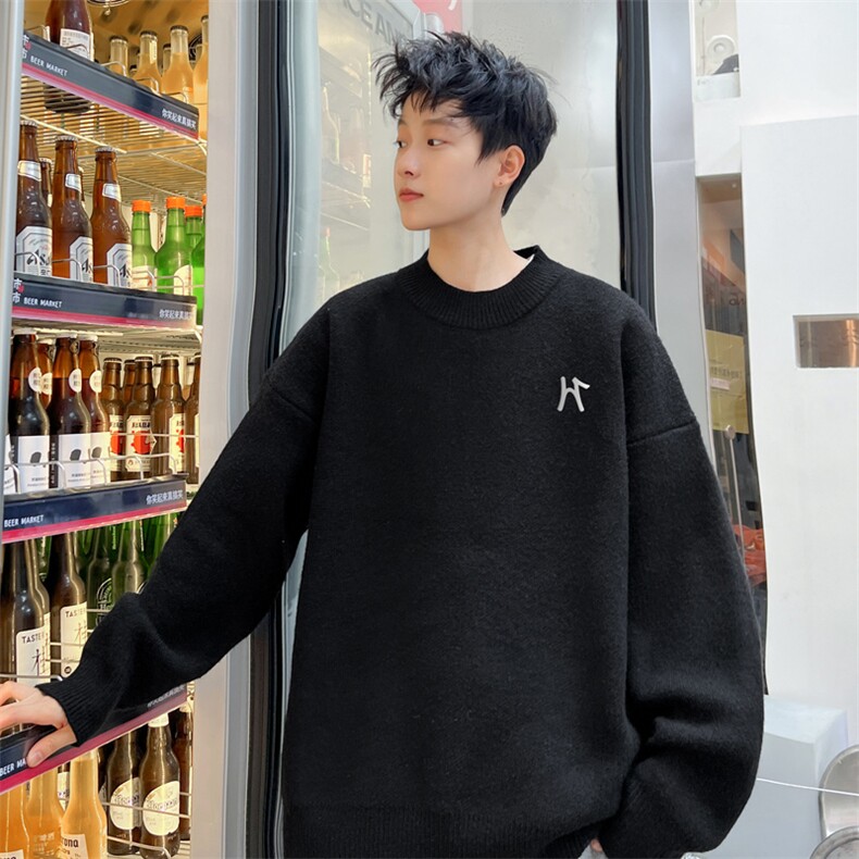 高质量！秋冬季半高领毛衣男士加绒加厚线衣男针织衫男MY183-P45,男装针织衫/毛衣,电商B367
