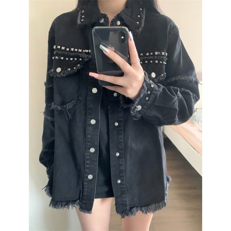【有货】cleanfit毛边牛仔外套男款美式高街工装夹克CT01LL-P65,男装夹克,星座1007（原301D）
