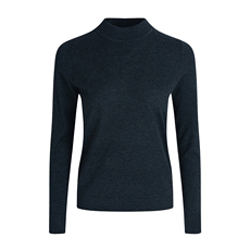 2025年秋季新款百搭女士长袖平面半高领针织衫，女装针织衫/毛衣，宋氏羊绒