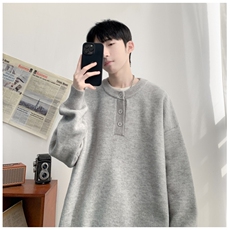 XZ809A/MM14/特P45/控88现货现货现货亨利领休闲宽松毛衣，男装针织衫/毛衣，星座809A(原222-1)