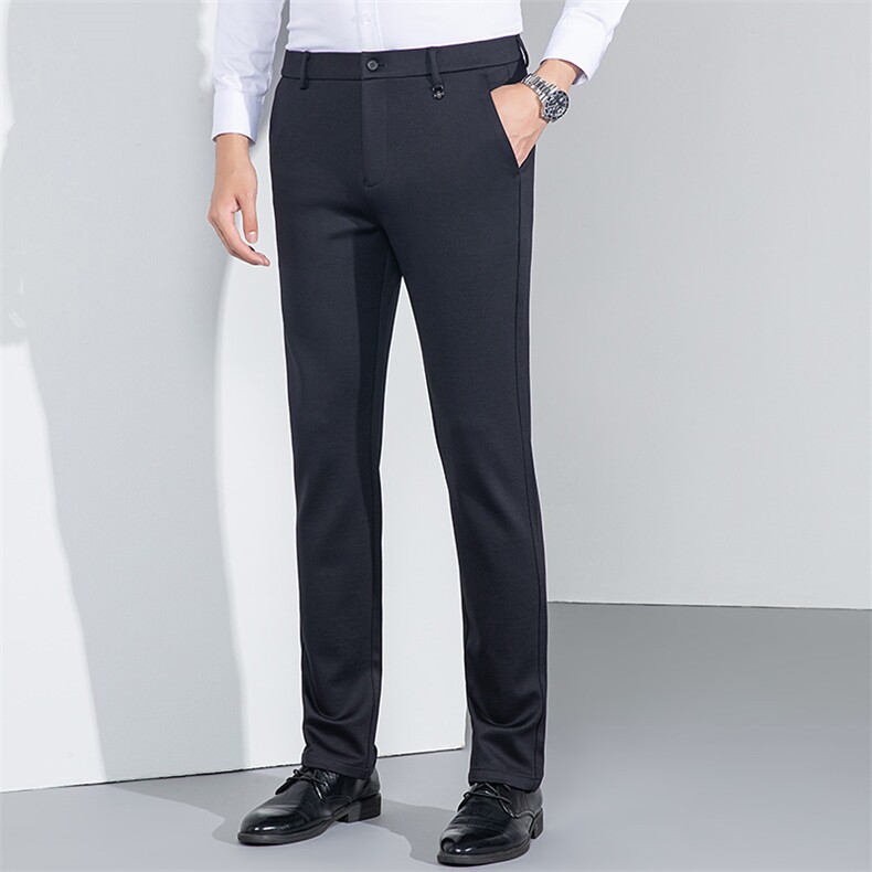 CNH340钱塘2020-2中年男士商务休闲冬季厚款简约休闲长裤P85,男装休闲裤,钱塘207-2