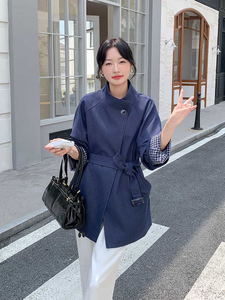 新款大货，短款风衣2B113-2528-P185-K278,女装皮衣,2B113