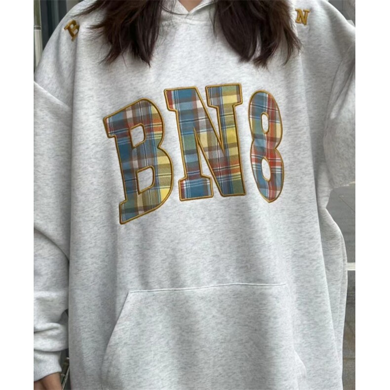 5240-P50原版贴布刺绣休闲连帽卫衣薄款/加绒，女装卫衣/绒衫，星座617A-2