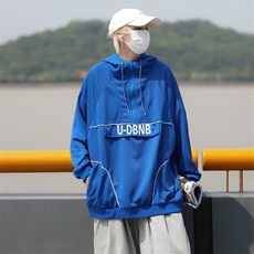 2022设计感卫衣男连帽高领上衣春秋ins韩版半拉链外套W5794-P42，男装卫衣，星座512-2