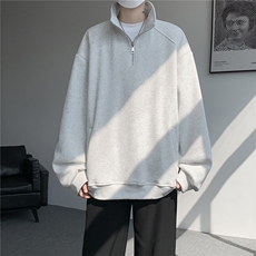 现货DSA059-WY10171-特p46控78立领半拉链大码百搭卫衣，男装卫衣，电商A059