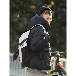 高品质牛仔假两件新标90白鸭绒中性风羽绒服  A306-Y219-P318图片