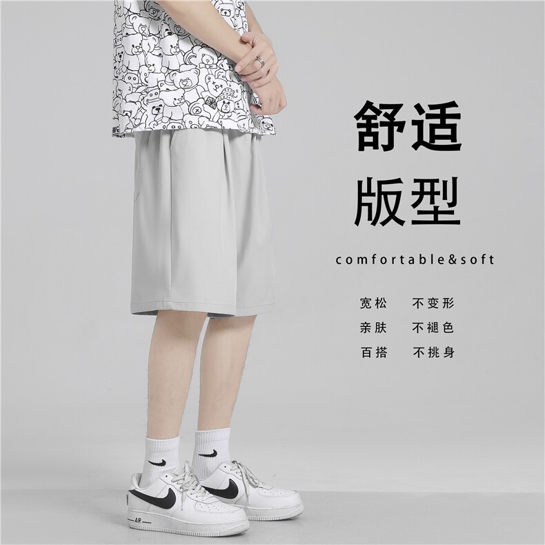 运动风夏季冰丝短裤休闲舒适超薄五分裤DK518-特批16,男装休闲裤,星座718-1
