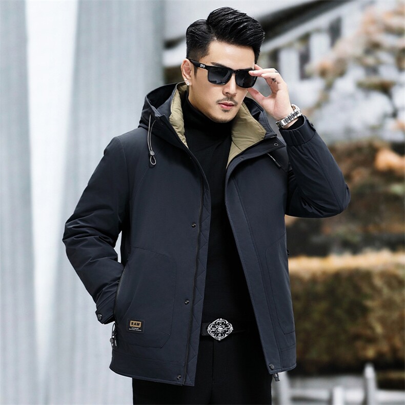 B38825钱塘2020-3冬季厚款时尚休闲中年新款男士羽绒服P288,男装羽绒服,钱塘207-3