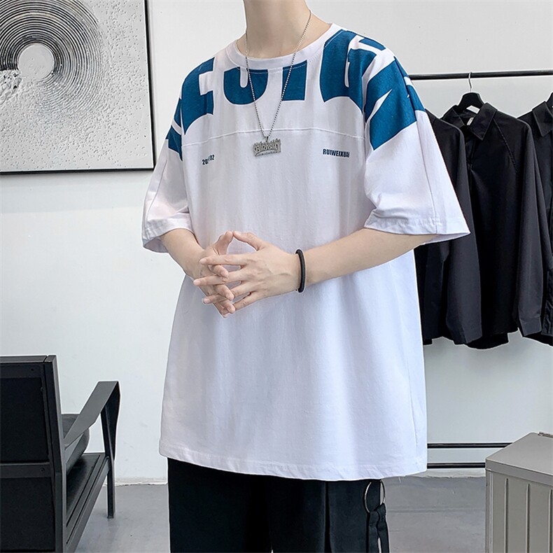 货足8XL-M美式纯短袖T恤男2023夏季新款oversize加肥加大体恤,男装T恤,钱塘717(原712)