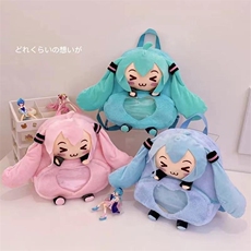 亮亮毛绒玩具 初音娃娃双肩包